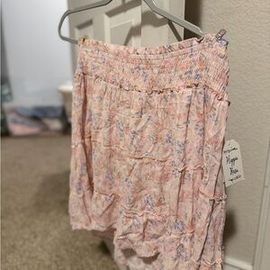 New Floral Knee Length Skirt With Tags
